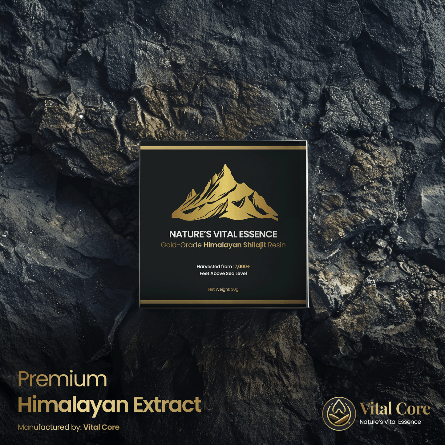 Shilajit Resin 30g – Premium Himalayan Extract